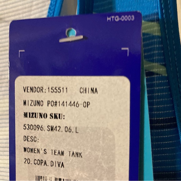 Mizuno Women’s Team Tank Size Large - Picture 3 of 4